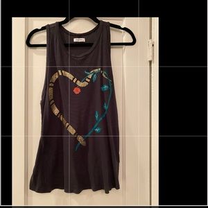 Lauren Moshi heart and snake tank EUC size S